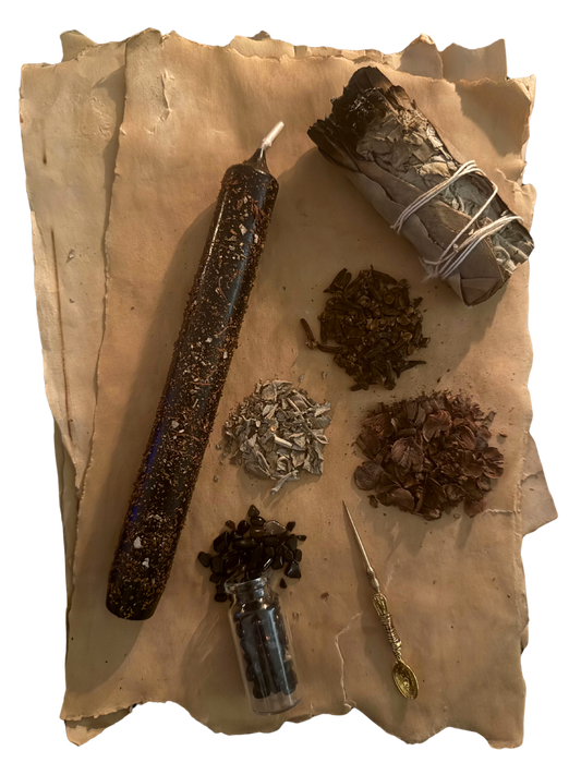 Infused Intention Candles: Protection & Grounding Candle - Lapis Occulte